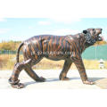 Estátua de Animal vida tamanho Bronze Tiger